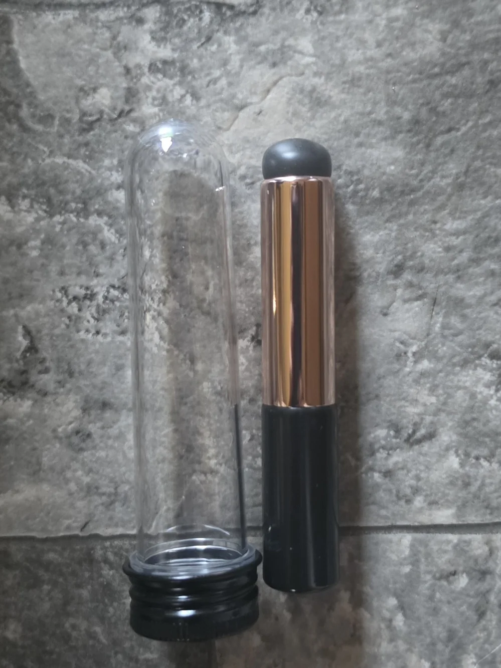 Cream Makeup Applicator Stick in Black Gold With Travel Case BNIB